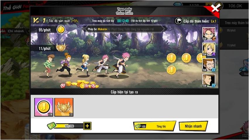 Nhiều sự kiện cho người chơi trải nghiệm tại Fairy Tail online