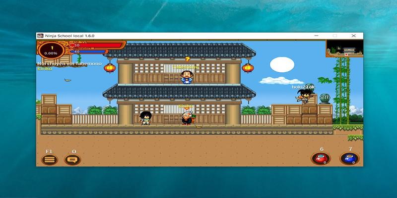 Chơi game ninja school online tren pc